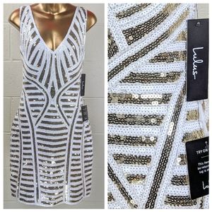 Lulu's Casino Night Sequin NEW YEARS dress